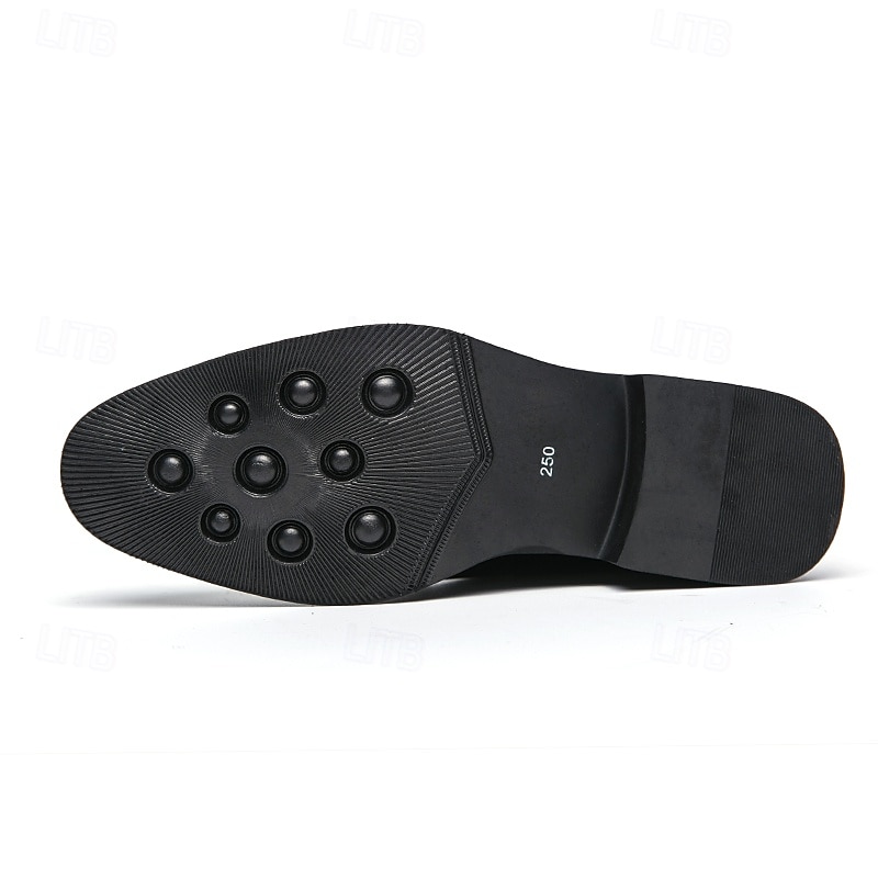 pánské hnědé slip-on boty z umělé kůže s krokodýlím vzorem – stylové mokasíny pro obchodní i formální příležitosti 2025 - $46.99 –P7