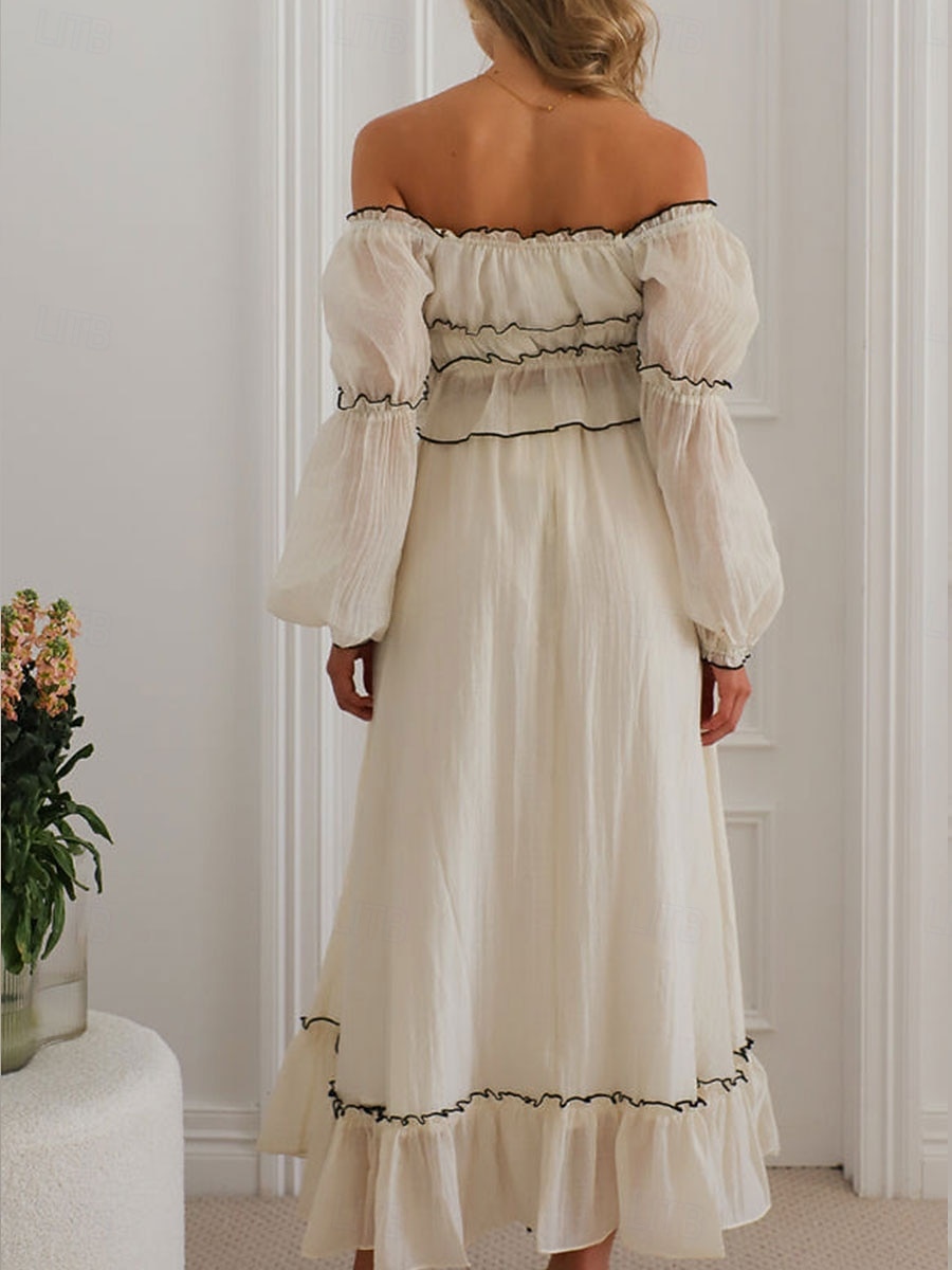 Γυναικεία Μακρύ φόρεμα Λινό από ψεύτικο βαμβάκι Φόρεμα καφτάνι Σετ φούστας Μοντέρνα Καθημερινό Καθημερινά ΕΞΩΤΕΡΙΚΟΥ ΧΩΡΟΥ Διακοπές Κανονικό Σκέτο Κοντομάνικο Λαιμόκοψη U Σομόν 2026 - $32.99 –P3