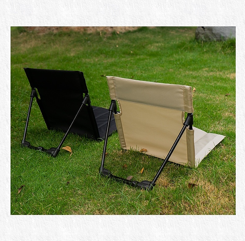 Portable Folding Chair for Outdoor Camping, Backrest Seat Cushion Chair, Leisure Chair for Tent, Balcony, Park, Lawn and Picnic 2025 - $19.49 –P2