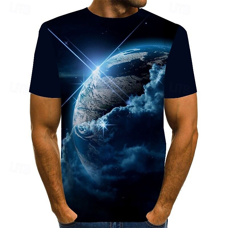 Homens Unisexo Gráfico Imprimir Interestelar Camiseta Camisetas Manga Curta Camiseta Impressão 3D Decote Redondo Camisa Vintage Inovador Casual Diário Amarelo Vermelho Azul Roupa Tamanho Grande S M L de 2025 por $17.99 –P1