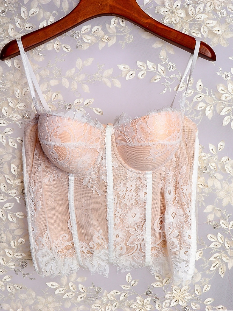 Women's Corset Shapewear Waist Cincher Waist Cincher Shapewear Lace BacklessNightwearPOLY Date Club Festival Solid Colored Sexy Corset Sexy Black Beige Summer 2026 - $32.99 –P8