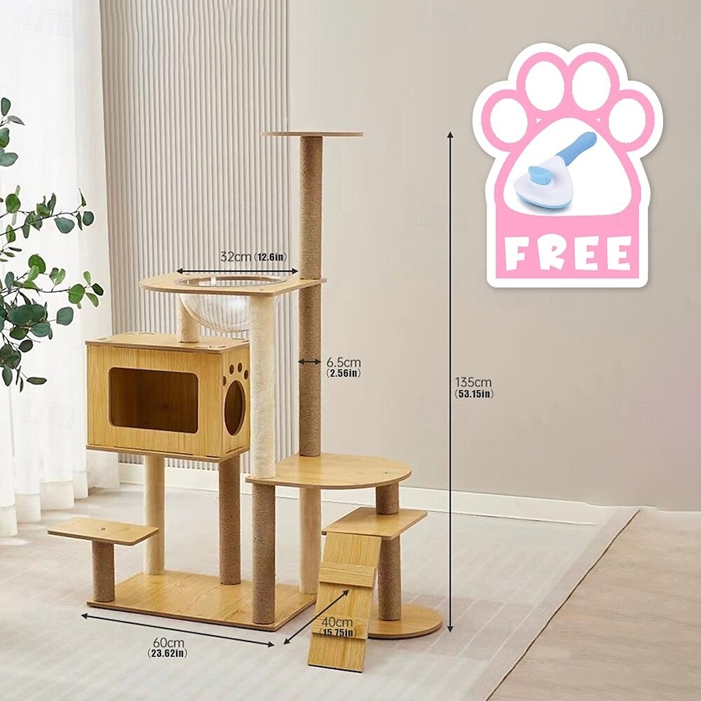 62 Inches Cat Tree/Cat Tree House and Towers for Large Cat/Cat Climbing Tree with Cat Condo/Cat Tree Scratching Post/Multi-Level Large Cat Tree 2025 - $144.99 –P4