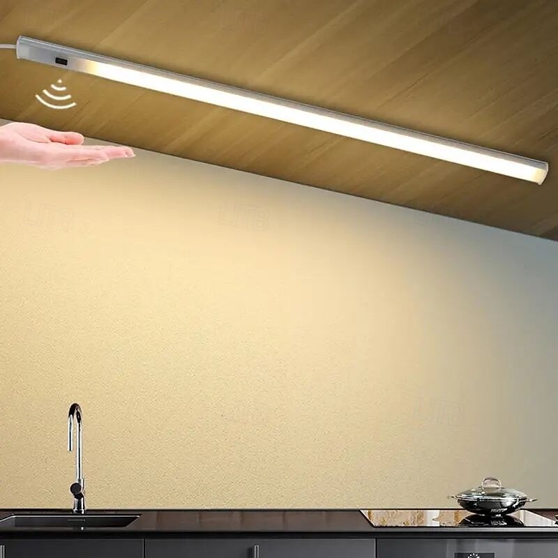 2 csomagos szekrény világítás usb tápellátású intelligens led konyhai lámpa kézi seprő érzékelő lámpa nagy fényerejű háttérvilágítás szekrény szekrény fiók érzékelő lámpa 30/40 cm 2025 - $27.99 –P3