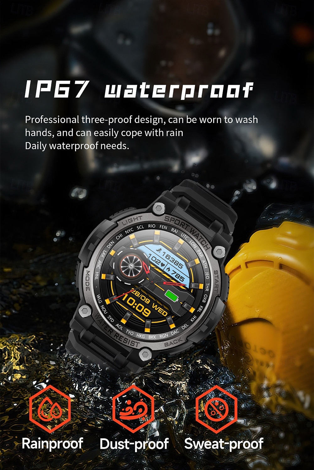696 LC17 Εξυπνο ρολόι 1.53 inch Έξυπνο ρολόι Bluetooth Υπενθύμιση Κλήσης Παρακολούθηση Δραστηριότητας Συσκευή Παρακολούθησης Καρδιακού Παλμού Συμβατό με Android iOS Γυναικεία Άντρες 2025 - $57.99 –P13