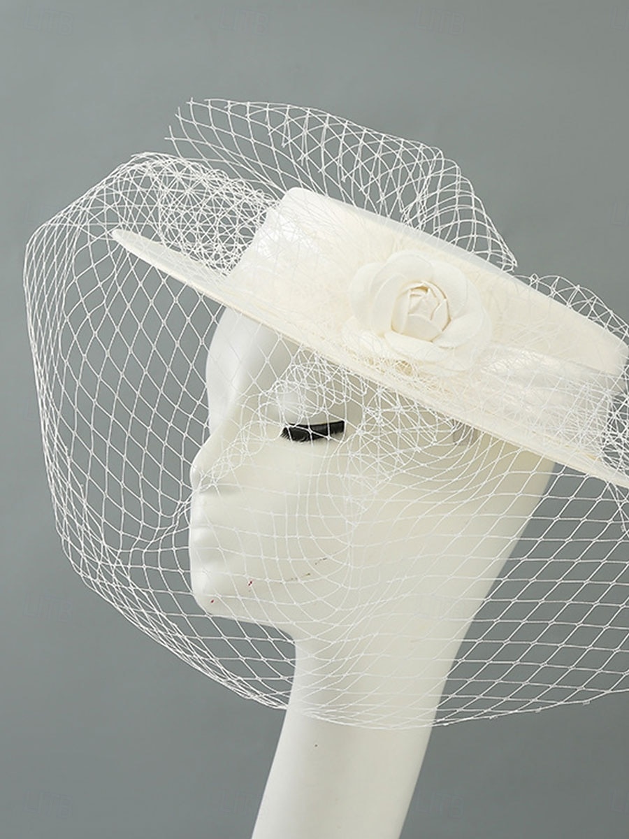 Headdress Sinamay Veil Hat Wedding Elegant Vintage Cute With Cap Headpiece Headwear Fascinators Race Day Dress 2026 - $28.99 –P7