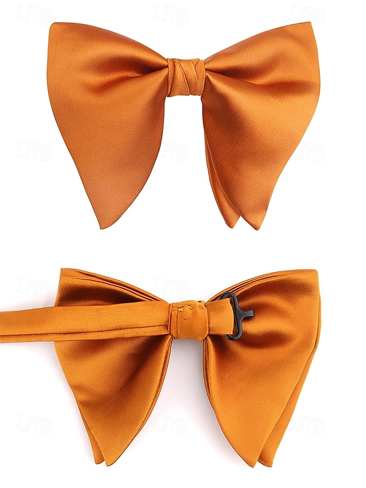 Men's Burgundy Satin Bow Tie – Classic Formal Wedding & Party Accessory 2025 - $9.99 –P2
