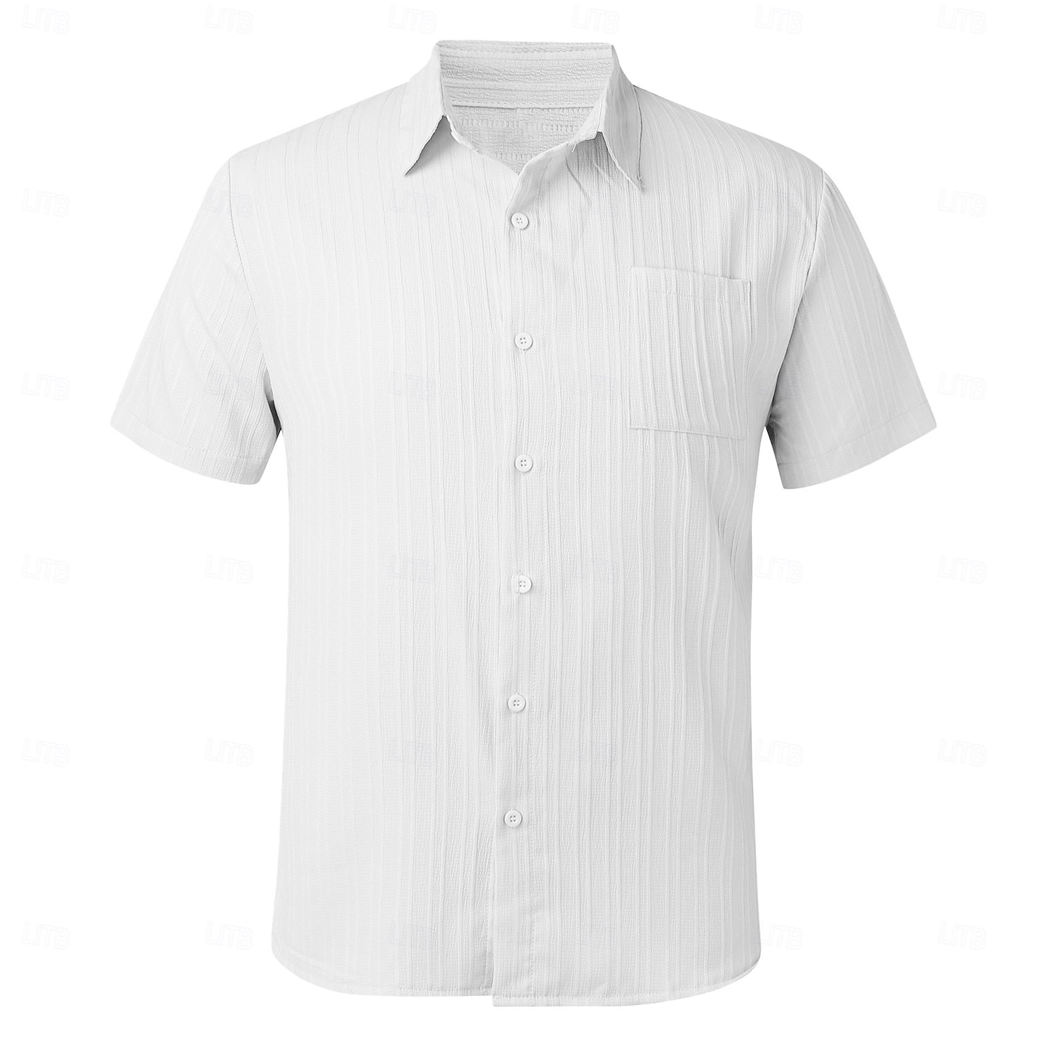 Per uomo Camicia Camicia estiva Maglietta informale Camicia con bottoni Bianco Blu Manica corta Liscio Colletto Da mare Giornaliero Abbigliamento Di tendenza Informale Comodo del 2025 a $25.99 –P9