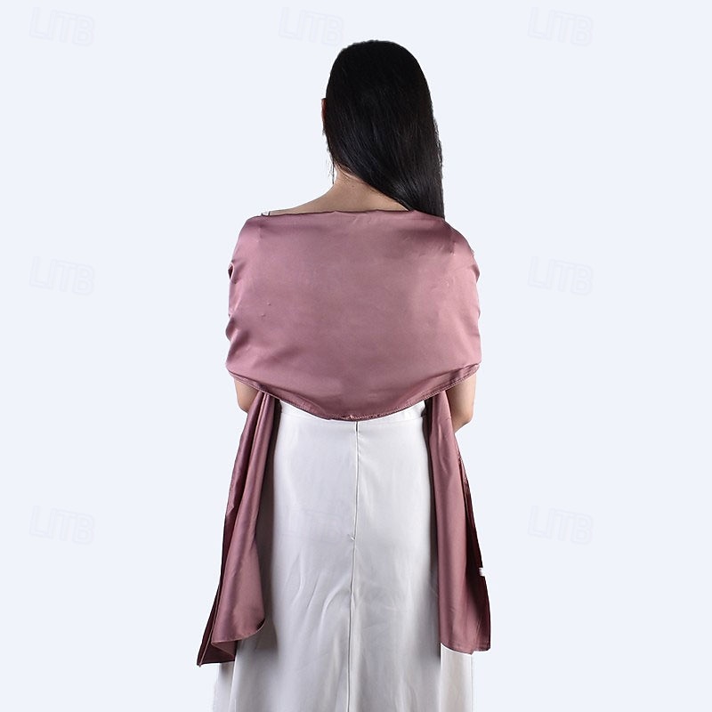 csillogó fémes pashmina kendő sál esti parti menyasszonyi esküvői hivatalos ruhákhoz 2025 - $15.49 –P6