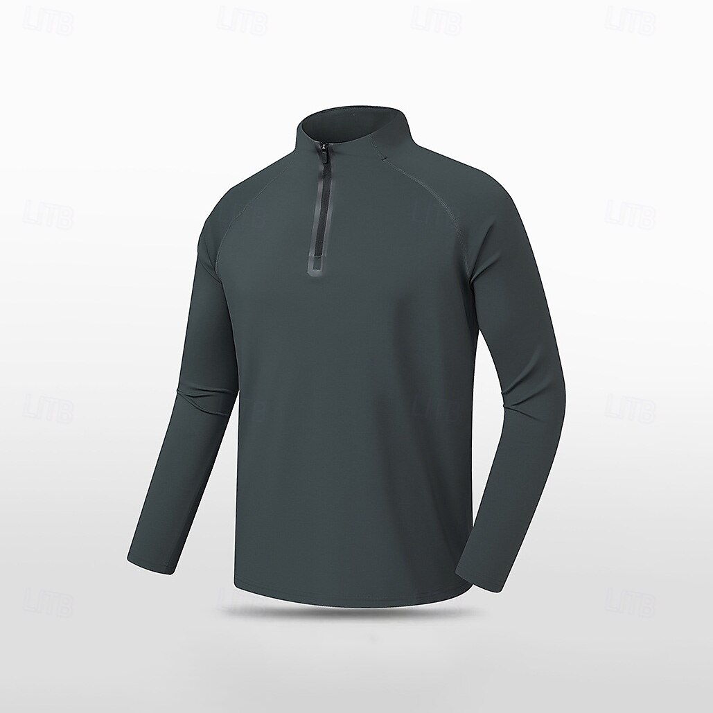 Męskie Bluza z zamkiem błyskawicznym Czarny Niebieski Jasnoszary Ciemnoszary Wysoki Równina Zamek Sport i turystyka Codzienny Sport Trening Obuwie sportowe Lato Wiosna Odzież Bluzy z kapturem Bluzy 2025 - $31.99 –P1