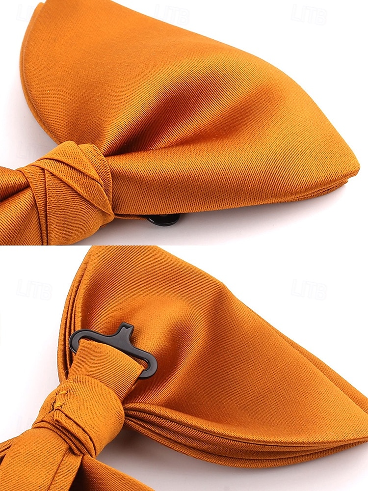 Men's Burgundy Satin Bow Tie – Classic Formal Wedding & Party Accessory 2025 - $9.99 –P3