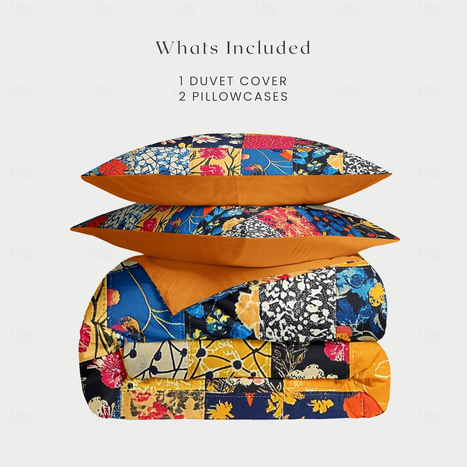 Boho Flower Duvet Cover Full Size Bohemian Lines Bedding Set Flower Line Bed Sets Geomtric Quilt Cover Soft Lightweight Comforter Cover with 2 Pillowcases for Summer Spring 2025 - $60.99 –P8