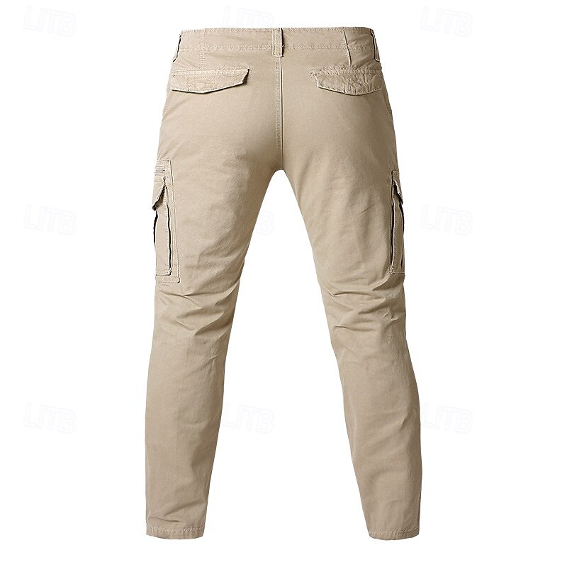 Per uomo Pantaloni cargo Tasca con cerniera Multi tasca Gamba dritta Liscio Traspirazione umidità Indossabile Lunghezza intera Esterno Giornaliero Campeggio e hiking Sportivo Di tendenza Nero Verde del 2025 a $34.99 –P3