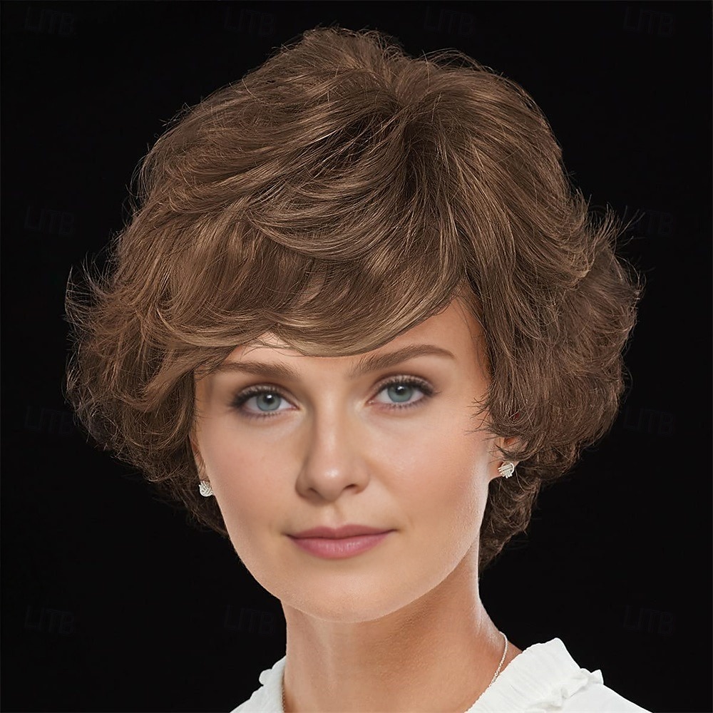 WhisperLite Wig Luxe Crop-Style Wig with Razored Bangs and Dimensional Layers/Multi-Tonal Shades of Blonde Silver Brown and Red 2025 - $18.99 –P3