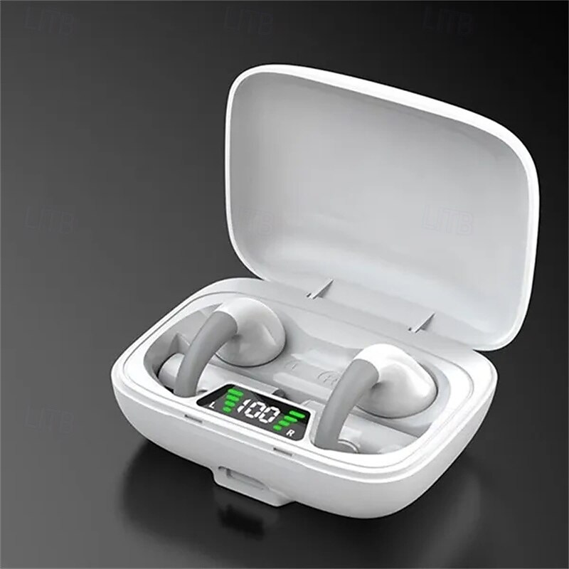 Casque Bluetooth 5.3 de sport avec annulation de bruit écouteurs gaming sans fil écouteurs stéréo non intra-auriculaires affichage LED de l'état de la batterie étui de chargement pour smartphone de 2025 ? $23.99 –P2