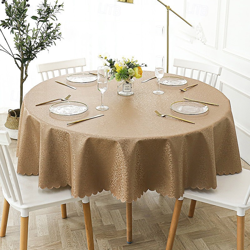 nappe ronde nappe en vinyle essuyable nappe de printemps toile cirée ferme pique-nique en plein air couverture de table en tissu pour salle à manger de mariage de 2025 ? $19.99 –P9