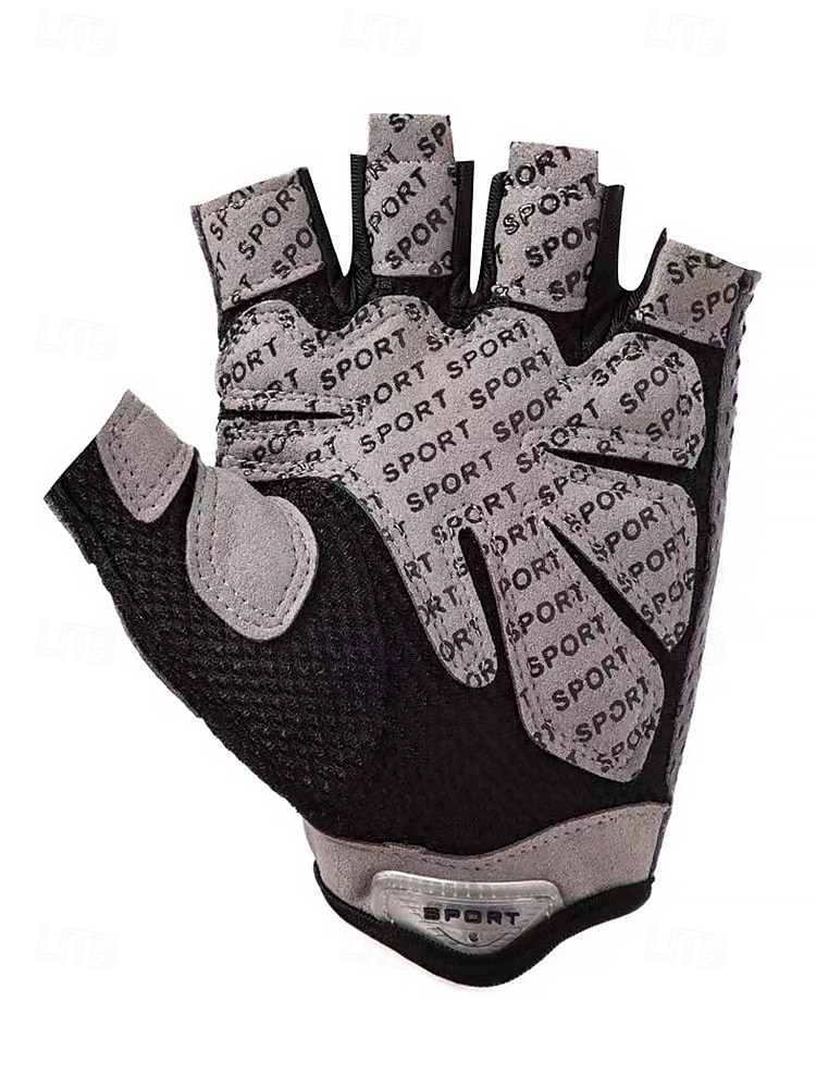 Guantes de ciclismo transpirables de medio dedo con agarre antideslizante: guantes deportivos ligeros y acolchados para hombres y mujeres, perfectos para andar en bicicleta, hacer ejercicio en el gimnasio y actividades al aire libre. 2025 - $14.99 –P2