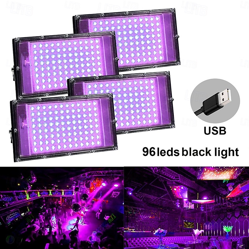 5V USB Black Light, UV Purple Light Flashlight Worklight with Stage Atmosphere Light Source Party  Lights Indoor for Home Living 1pc 2025 - $16.49 –P8