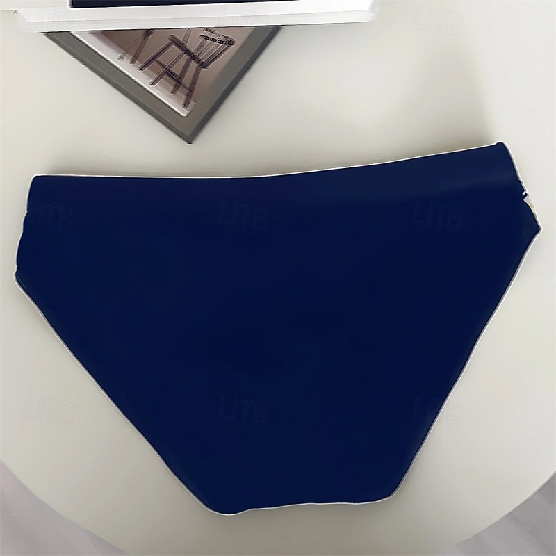Herr Badshorts Badkläder Underdelar Snörning Simmning Surfing Strand Vattensport Lappverk Sommar Vår 2025 - $11.49 –P4