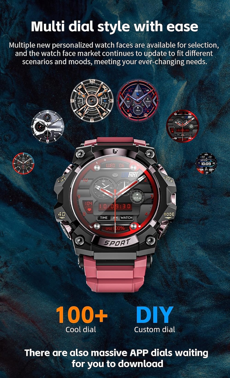 LOKMAT ATTACK 3 PRO Slimme horloge 1.39 inch(es) Smart horloge Bluetooth Stappenteller Gespreksherinnering Slaaptracker Compatibel met: Android iOS Dames Heren Lange stand-by Handsfree bellen 2025 - $46.99 –P12