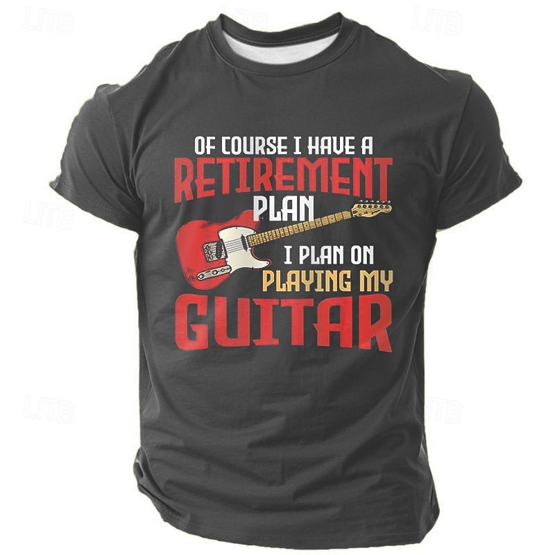 Bărbați Amuzant Chitară Tricou Manșon scurt Tricou Tipărire 3D Stil Nautic Cămașă Modă Zilnic Stradă Zilnic Negru Albastru piscină Trifoi Vară Primăvară Îmbrăcăminte S M L XL XXL XXXL 2025 - $17.99 –P1