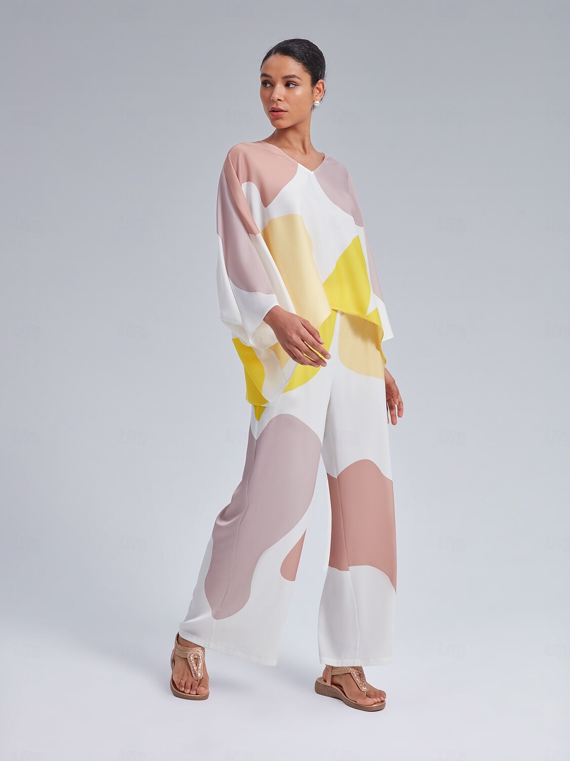 Loose Fit V-Neck Kaftan Top 2025 - $11.99 –P4