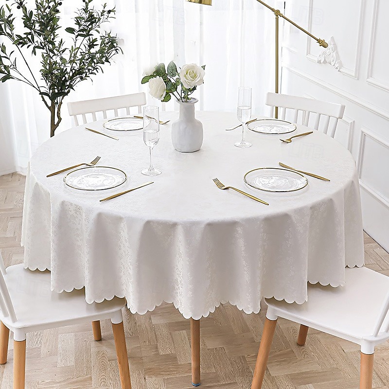nappe ronde nappe en vinyle essuyable nappe de printemps toile cirée ferme pique-nique en plein air couverture de table en tissu pour salle à manger de mariage de 2025 ? $19.99 –P11