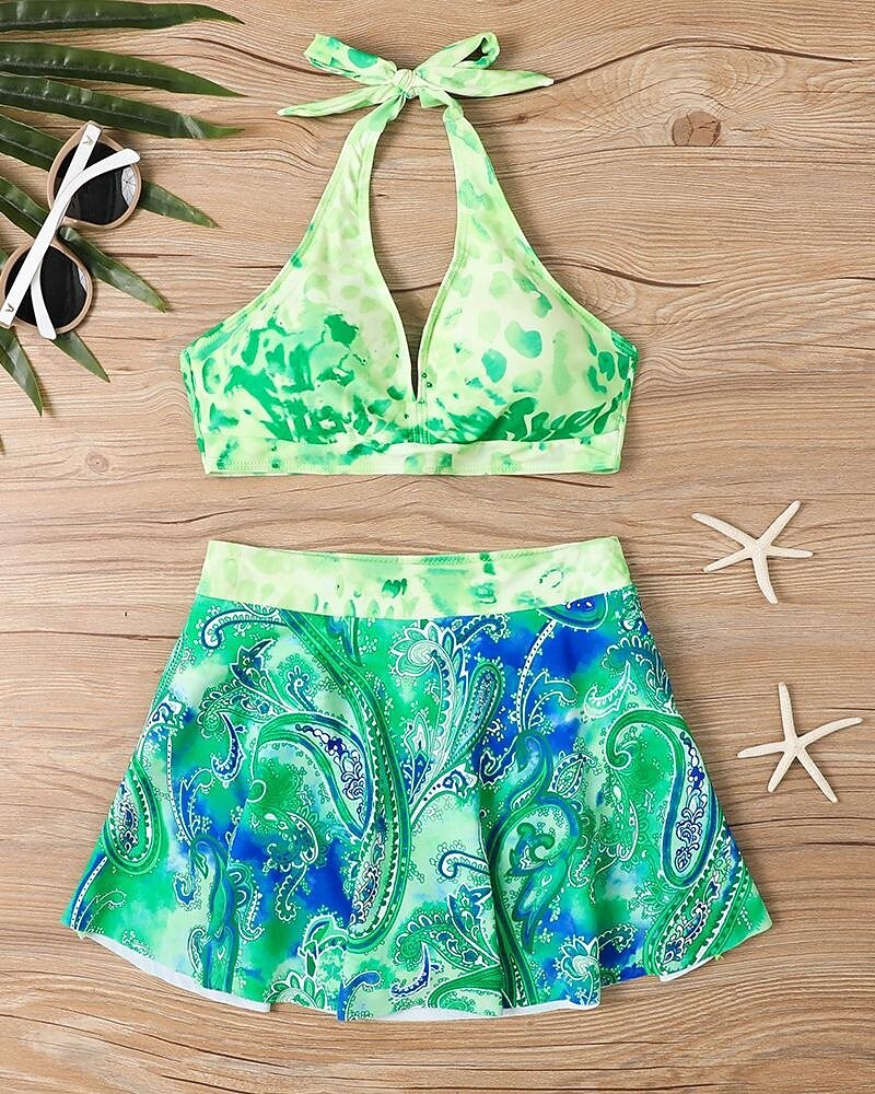 Femme Tankini Maillot De Bain Deux Pièces Dos Nu Maillots de Bain Floral Maillots de Bain Noir Jaune Respirable Séchage rapide Poids Léger Sans Manches - Natation Surf Plage Eté Printemps de 2025 ? $26.99 –P11