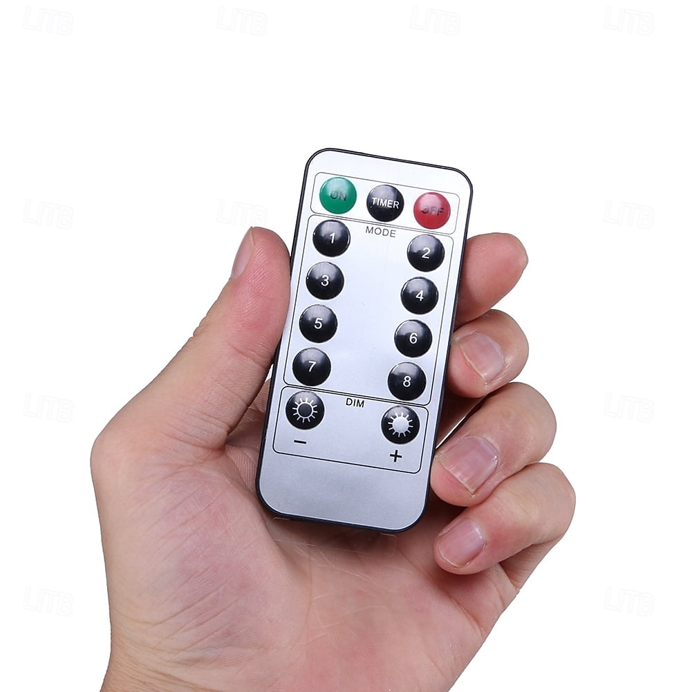 Veilleuse décorative trèfle de la Saint-Patrick 45 cm 13 LED - USB/batterie double alimentation avec télécommande 8 fonctions pour décoration d'ambiance de fête intérieure 1 pièce de 2025 ? $29.99 –P6
