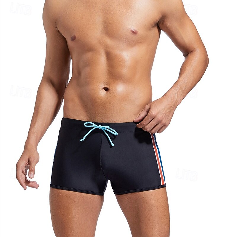 Ανδρικά Σορτσάκια Κολύμβησης Μαγιό Βερμούδα Ριγέ Κουρελού Κορδόνι Γρήγορο Στέγνωμα Άνετο Αναπνέει Μαγιό Παντελόνια Φούστες Σέρφινγκ Παραλία Θαλάσσια Σπορ Καλοκαίρι 2026 - $13.49 –P5