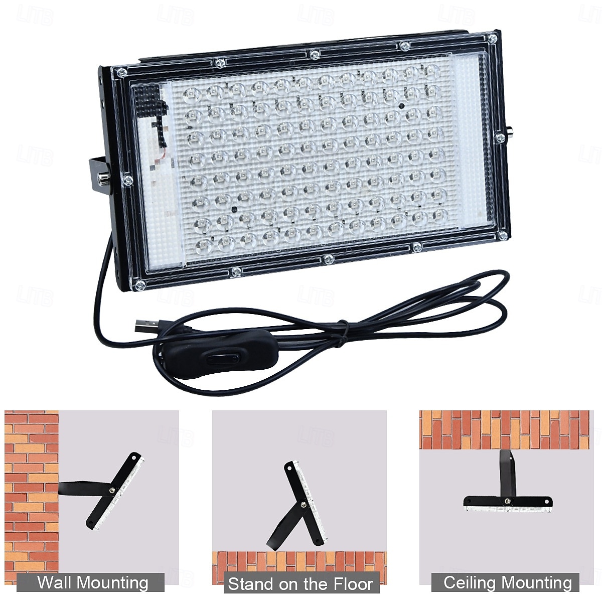 5V USB Black Light, UV Purple Light Flashlight Worklight with Stage Atmosphere Light Source Party  Lights Indoor for Home Living 1pc 2025 - $16.49 –P1