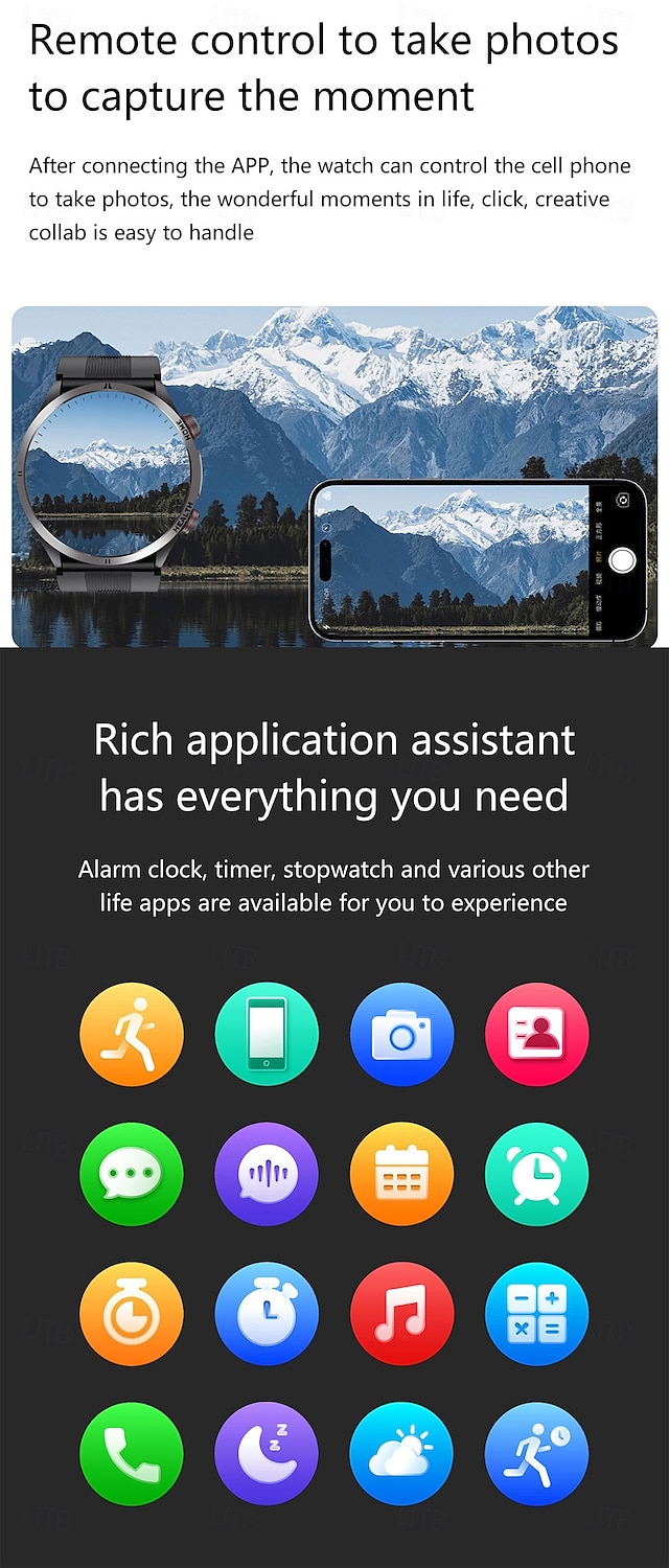 2025年 エアバッグタイプスマートウォッチ血圧ECG温度モニターペドメーターAndroid iOS防水  コレクション – $148.99 –P18