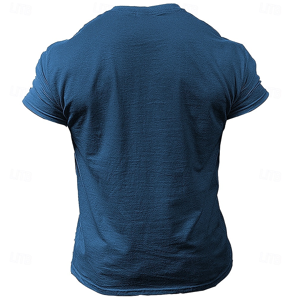 Herre Morsom T skjorte Kortermet T skjorte 3D-utskrift Crew-hals Skjorte Mote Daglig Gate Daglig Svart Blå Grønn Sommer Vår Klær S M L XL XXL XXXL 2025 - $17.99 –P2