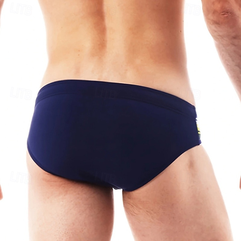 Herr Badshorts Badkläder Underdelar Snörning Simmning Surfing Strand Vattensport Lappverk Sommar Vår 2025 - $11.49 –P2