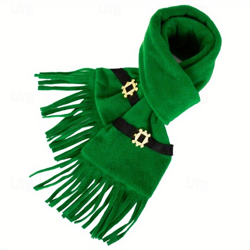 St. Patrick 2026 Scarf Clover Irish St. Patrick's Day Cosplay Adults' Men's Women's Halloween Carnival St. Patrick's Day Party Performance Stage Dress Up 2026 - $17.49 –P3