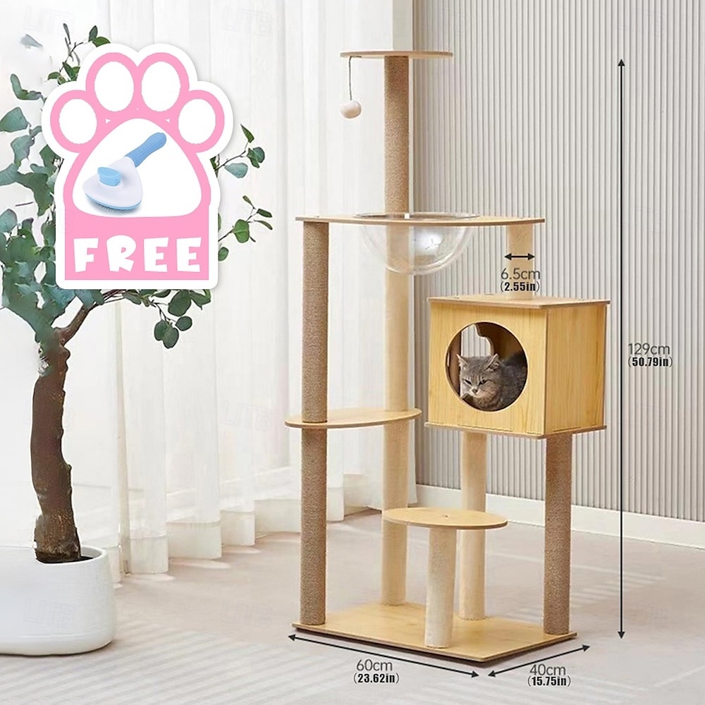 62 Inches Cat Tree/Cat Tree House and Towers for Large Cat/Cat Climbing Tree with Cat Condo/Cat Tree Scratching Post/Multi-Level Large Cat Tree 2025 - $144.99 –P3