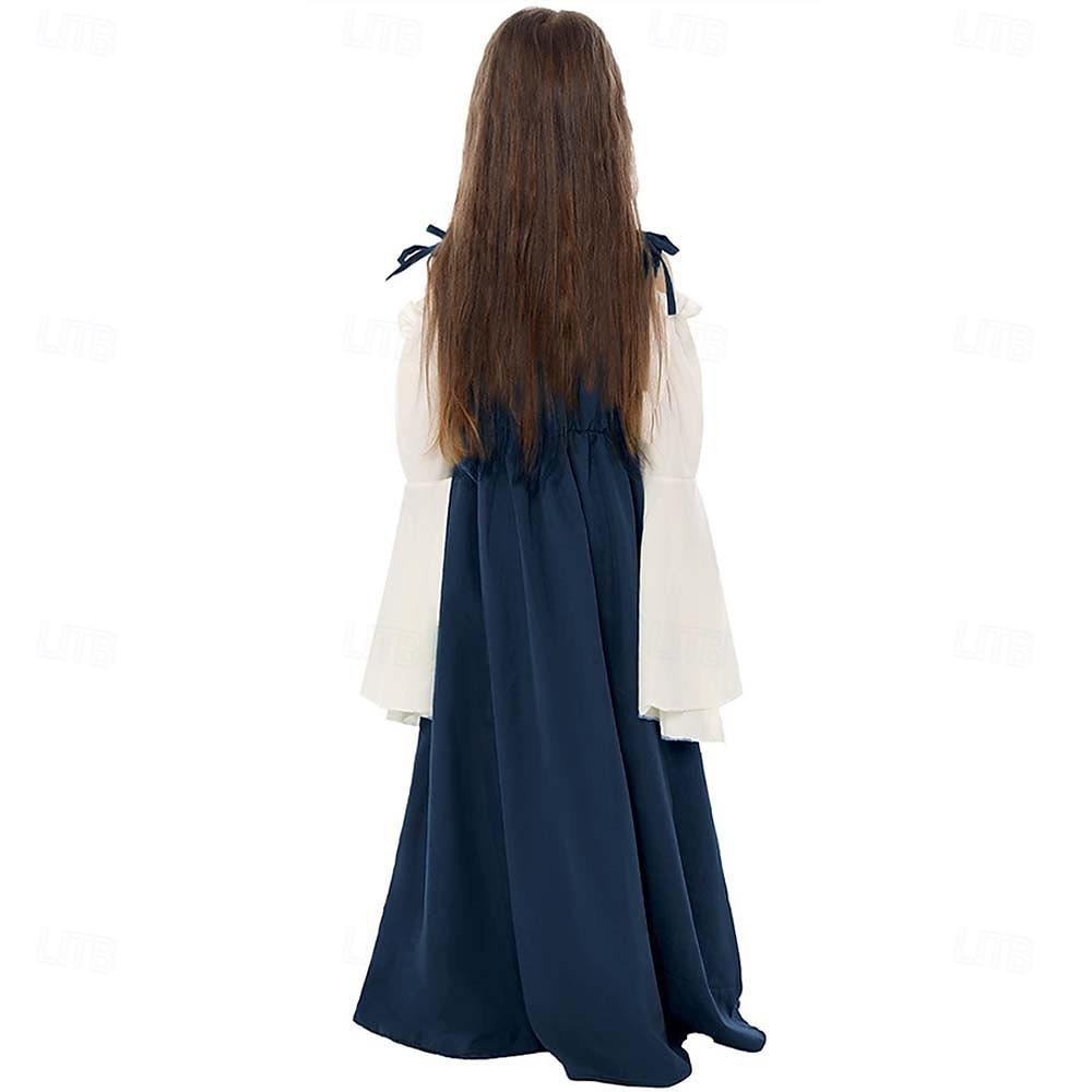 عتيق / معتق العصور الوسطى عصر النهضة فساتين قميص تبرج الفايكينج ايرلندية الجان ملابس تنكرية للفتيات سيلتك عيد الرعب مهرجان ماردي غرا مناسب للحفلات أداء LARP للأطفال فستان 2026 - $38.99 –P7