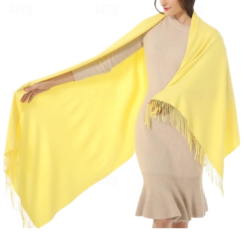 xale de pashmina macio e sedoso envolve lenço de cores sólidas para vestidos de noite de casamento de 2025 por $15.49 –P19