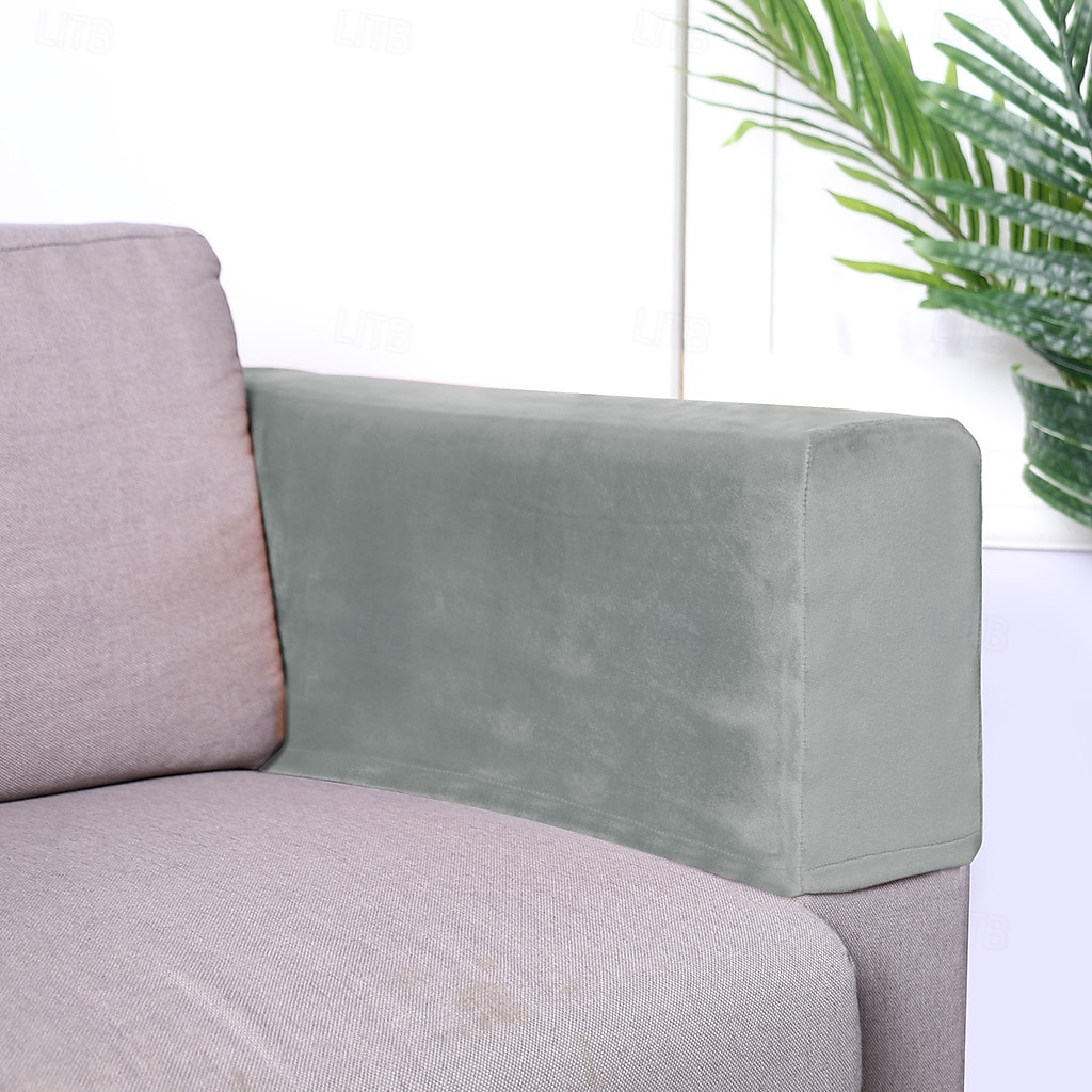 2 Stück Stretch-Stoff Sofa-Armlehnenbezüge Sessel-Armlehnenbezüge Fleckenabweisender waschbarer Möbelschutz 2025 - $12.49 –P12