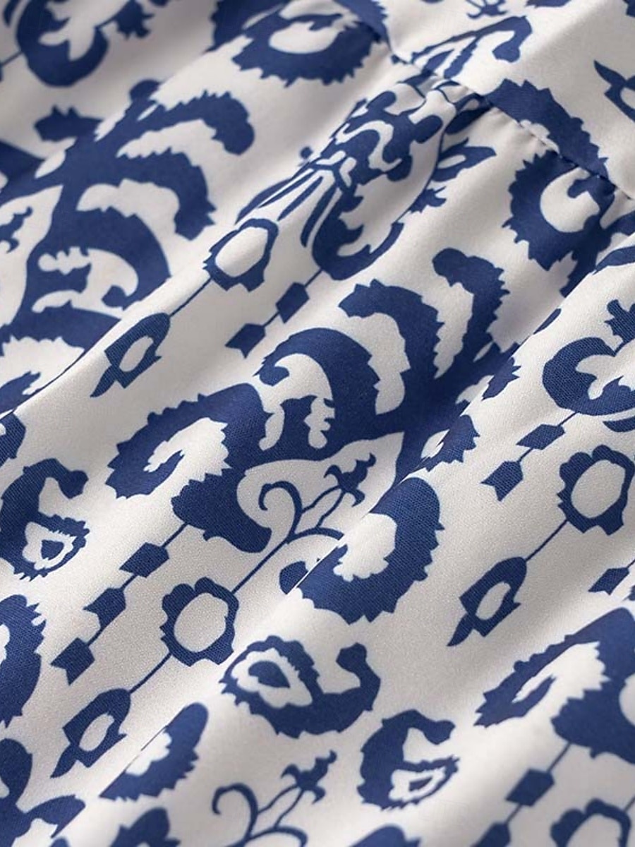 Damen Minikleid Casual kleid Boho Chic Kleider A Linie Kleid Boho-Kleid Böhmen Vintage Urlaub Täglich Regular Fit Blumen 3/4 Ärmel Gekerbter Hals Rosa Blau Sommer 2025 - $25.99 –P6