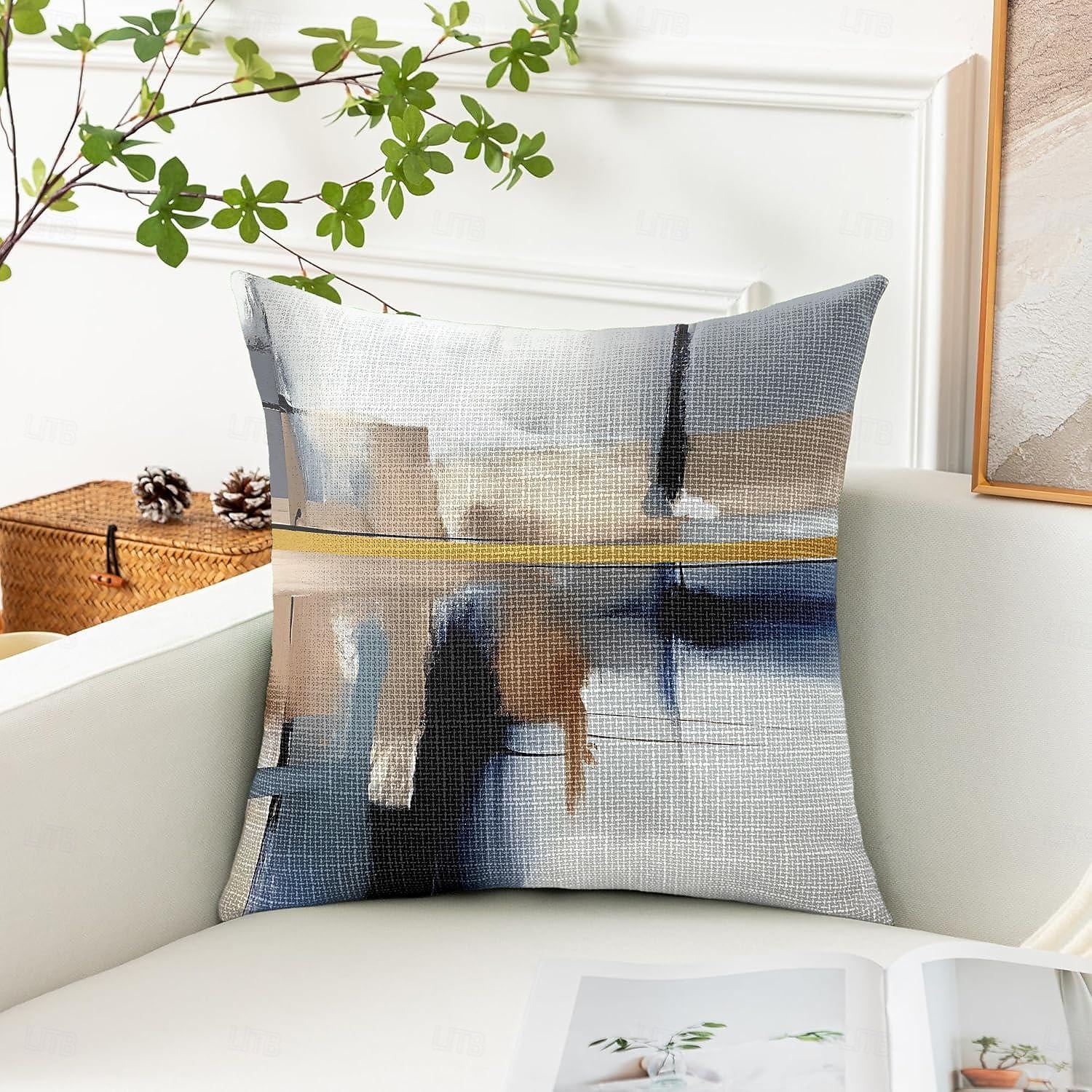 vintage koristeellinen toss tyynynpäällinen 1kpl marmorinen pehmeä neliö sohva tyynyliina tyynyliina makuuhuoneeseen olohuoneen sohvatuoli 2025 - $12.99 –P2