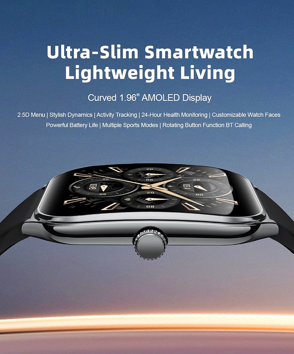696 MT67 Orologio intelligente 1.96 pollice Intelligente Guarda Bluetooth ECG + PPG Pedometro Avviso di chiamata Compatibile con Android iOS Da donna Da uomo Standby lungo Impermeabile Controllo media del 2025 a $56.99 –P1