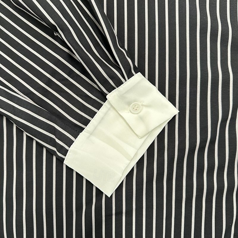 Herrenhemd Langarmhemd Freizeithemd blau gestreiftes Hemd Kontrastkragen Sommerhemd Button-Up-Hemd Polyester schwarz blau lila orange Streifen Revers Urlaub hawaiianische Kleidung Bekleidung Mode 2025 - $8.59 –P3