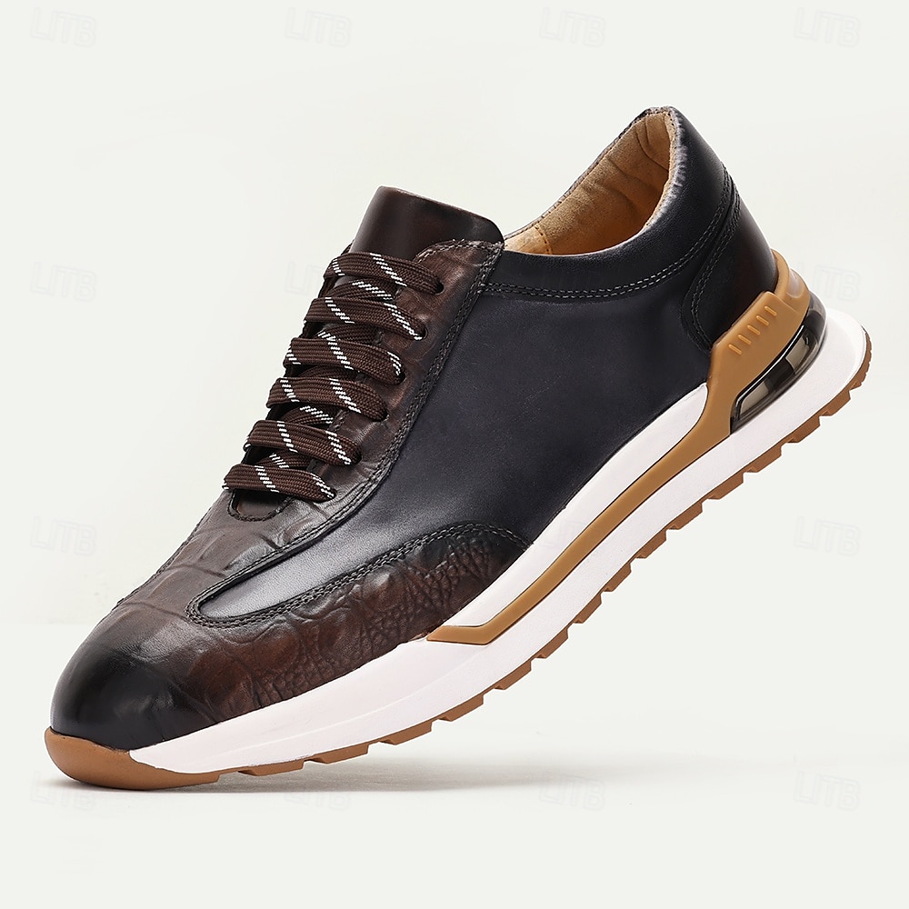 実物写真お見逃しなく！紳士 クロコダイルパターン 牛革 レザーシューズ メンズ 本革 ビジネスシューズ イギリススタイル メンズ靴 通気性