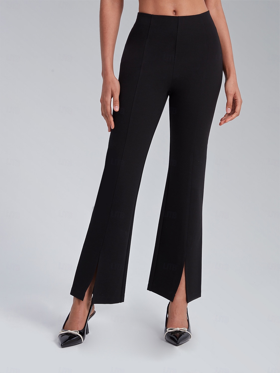 Front Slit High-Stretch Flared Pants 2025 - $82.99 –P1