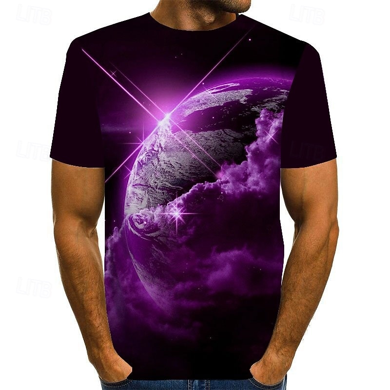Homens Unisexo Gráfico Imprimir Interestelar Camiseta Camisetas Manga Curta Camiseta Impressão 3D Decote Redondo Camisa Vintage Inovador Casual Diário Amarelo Vermelho Azul Roupa Tamanho Grande S M L de 2025 por $17.99 –P3