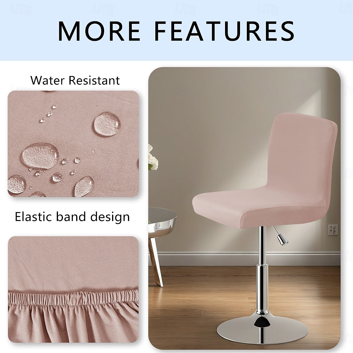 Coprisedia in seta di latte resistente all'acqua, coprisedia girevole quadrata senza braccioli in spandex elasticizzato, sfoderabile e lavabile del 2025 a $9.49 –P18