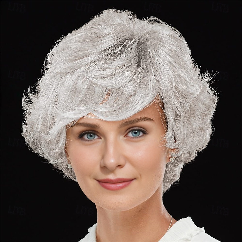 WhisperLite Wig Luxe Crop-Style Wig with Razored Bangs and Dimensional Layers/Multi-Tonal Shades of Blonde Silver Brown and Red 2025 - $18.99 –P12