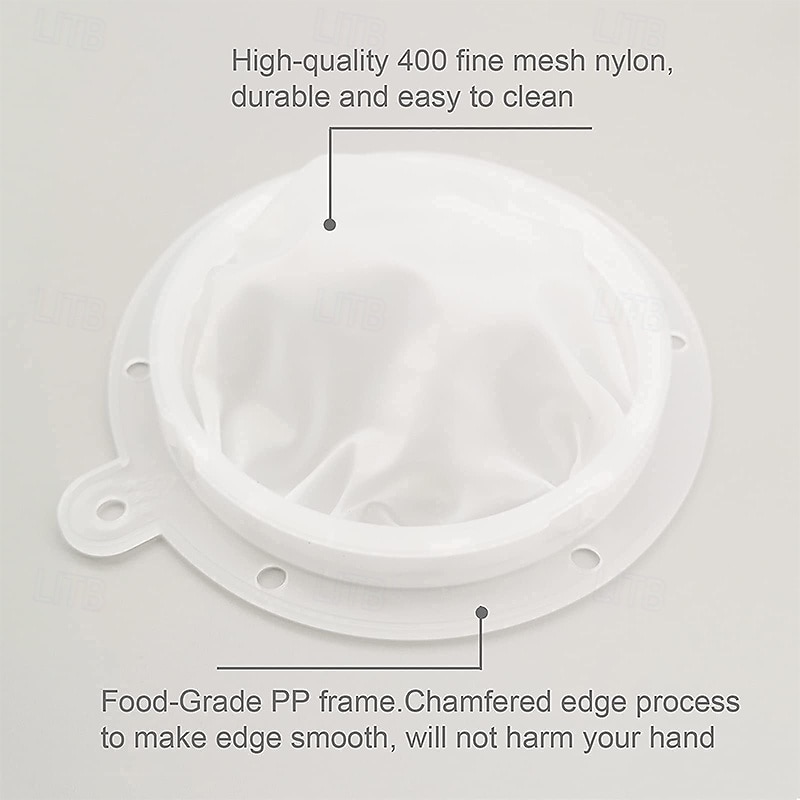 13-cm/5-inch Food Grade Stainless Steel Kitchen Funnel with 400 Mesh Food Filter Strainer for Transferring of Liquid Dry Ingredients and Metal Cooking Funnel 2025 - $14.99 –P5