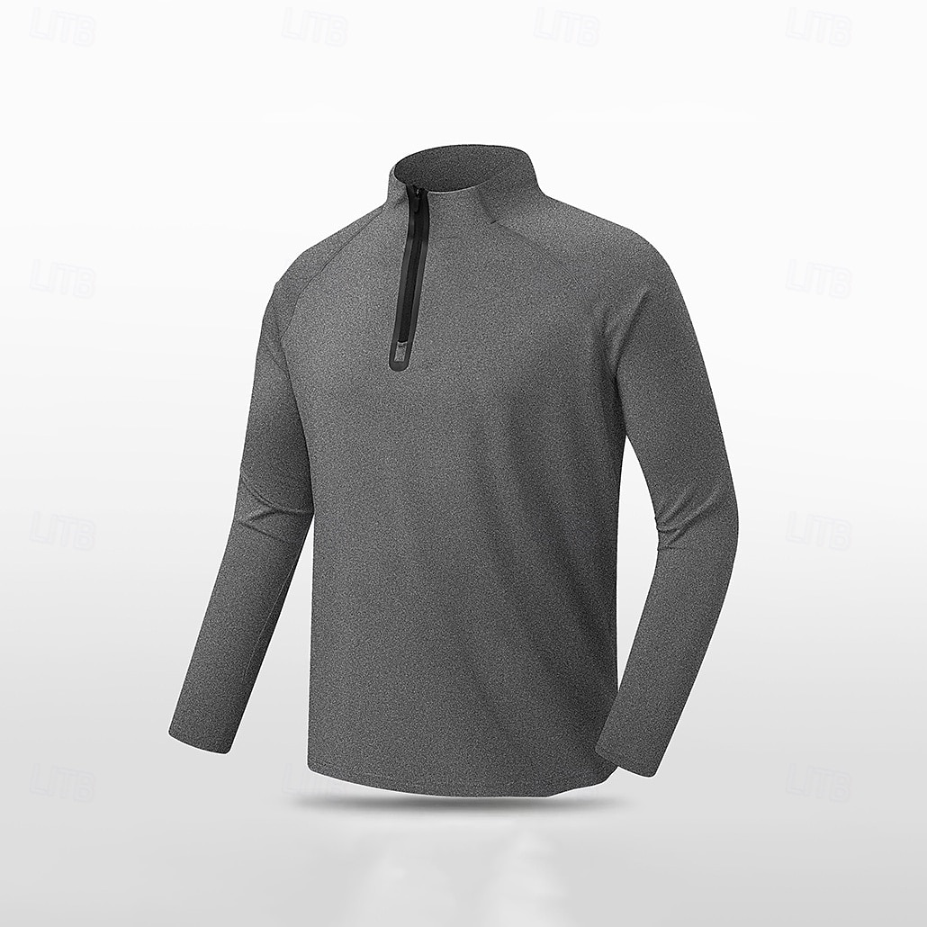 Męskie Bluza z zamkiem błyskawicznym Czarny Niebieski Jasnoszary Ciemnoszary Wysoki Równina Zamek Sport i turystyka Codzienny Sport Trening Obuwie sportowe Lato Wiosna Odzież Bluzy z kapturem Bluzy 2025 - $31.99 –P3