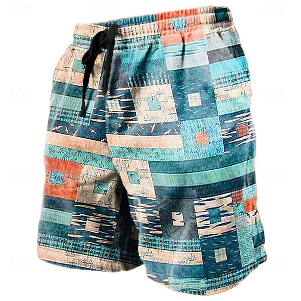 Per uomo Pop art Color Block Collage Pantaloncini Pantaloncini estivi Pantaloncini da spiaggia Vita normale Streetwear Hawaiano Originale Informale Giornaliero Per eventi A cordoncino Vita elastica del 2025 a $19.99 –P2